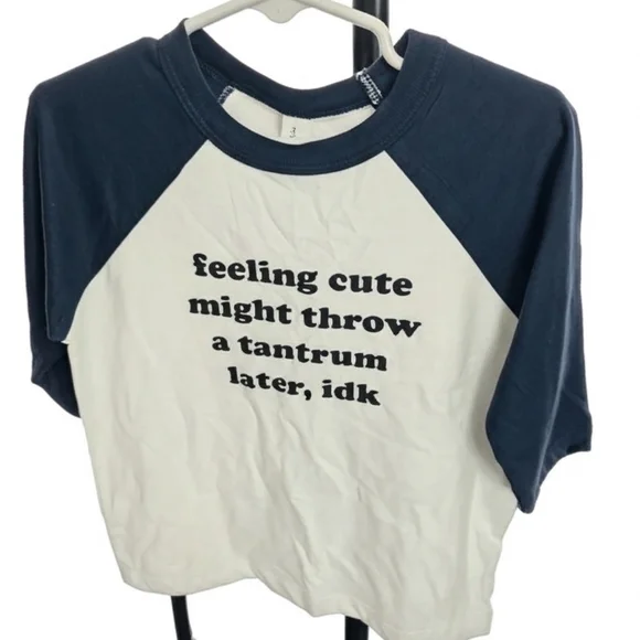Bella Canvas Kids Tee - Blue and White - Picture 1 of 3